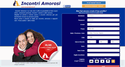 Desktop Screenshot of incontriamorosi.it
