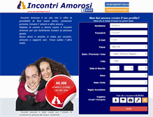 Tablet Screenshot of incontriamorosi.it